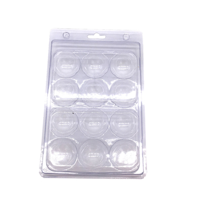 PETG 6 خلايا لعبة غولف الكرة البلاستيكية نفطة صينية PVC صدفي نفطة مربع