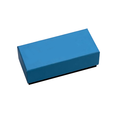 المستطيل الأزرق الفرنسي معكرون ورقة هدية مربع التعبئة والتغليف مع إدراج صينية