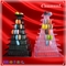 صناديق تغليف برج معكرون بلاستيكية متعددة الوظائف ذات 9 طبقات من البلاستيك المربعة برج معكرون مصنوع في الصين