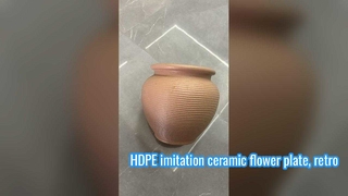 طبق زهور سيراميك تقليد HDPE، طبق زهور عتيق، طبق زهور بلاستيكي