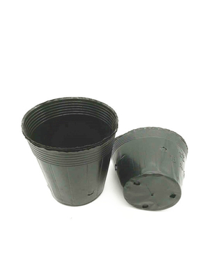 حجم مخصص أسود PVC PS بلاستيكي ناعم زهرة وعاء التغذية للزراعة