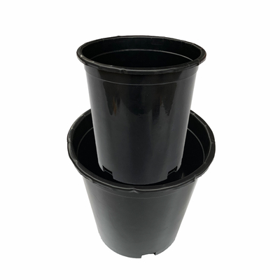 متينة كبيرة 165mm قطر وعاءات زهور بلاستيكية صلبة 17cm ارتفاع