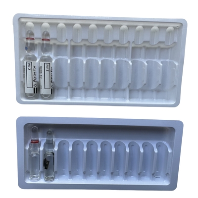 1ml 2ml 3mL Ampoule الحقن الزجاجة الملصق الذاتي الملصق PET Ampoule Tray مجموعة كاملة من تخصيص
