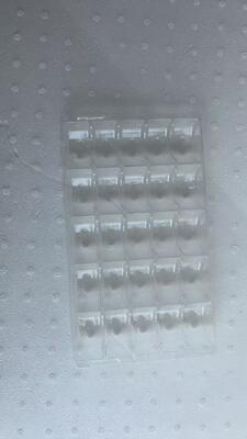 25 صندوقاً بلاستيكياً للمكسرات - PET ذات الجودة الغذائية، سمك 0.55 ملم، صندوقاً للتعبئة المكررة للمكسرات