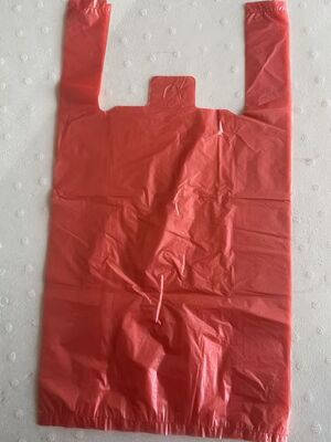 HDPE Plastic Bag with High Impact Resistance Recyclable and Customized Logo for Supermarket Shopping