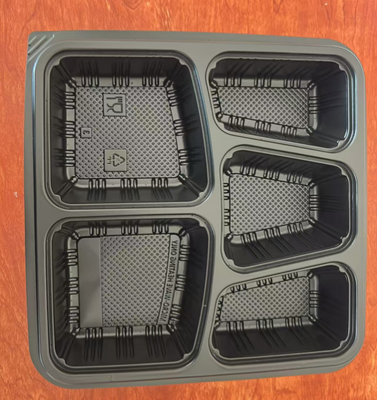 Fast food boxes, 5-piece disposable fast food boxes, PP fast food boxes, 5-piece fast food boxes