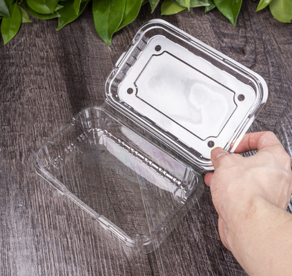 High-hardness disposable transparent fruit box for fruit and fresh produce store packaging and cutting of fruits
