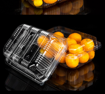 Wholesale disposable packaging boxes for 200g beef rolls with preservation function. Transparent packaging boxes for lamb rolls with black background,