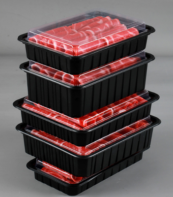 non‑toxic plastic box  clear thermoformed container odor‑free food container  PET blister punnet  see‑through plastic housing  food contact approved plastic