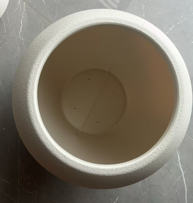 وعاء زهور البورسلين الأبيض متعدد الأوراق من HDPE للنباتات الداخلية والخارجية