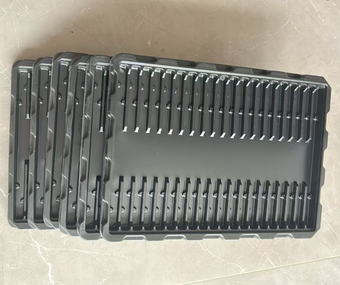 Wholesale Black PS 30-grid 60*41*15 Anti-static Blister Tray for PCB Circuit Boards Packaging