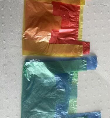 أكياس التسوق HDPE القابلة لإعادة التدوير مع مقاومة عالية للآثار والشعار المخصص للمتجر الكبير