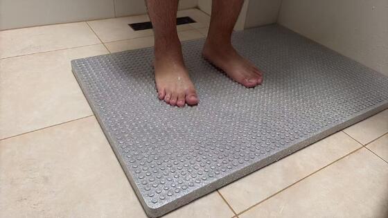 Diverse Style Shower Mat with Customized Logo and Thermal Insulation, EPP Non Slip Bath Mat for Bathroom Safety